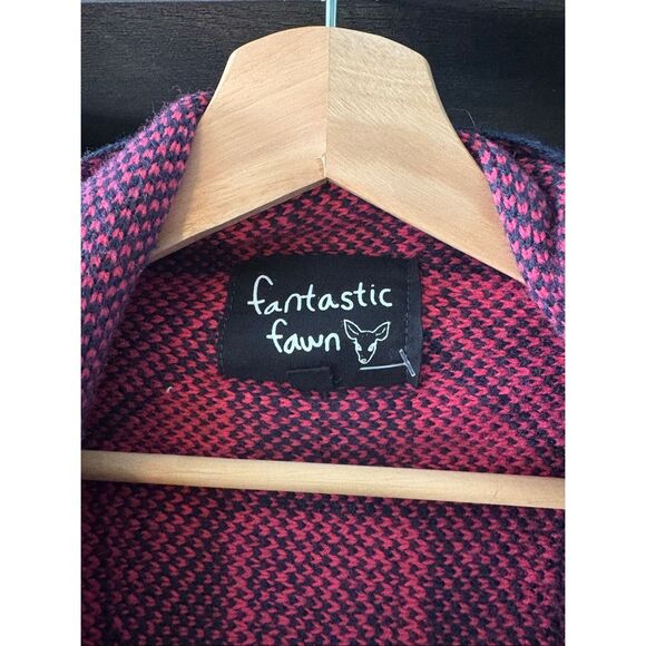 Fantastic Fawn Blue & Pink Cardigan Size Small - Picture 6 of 8